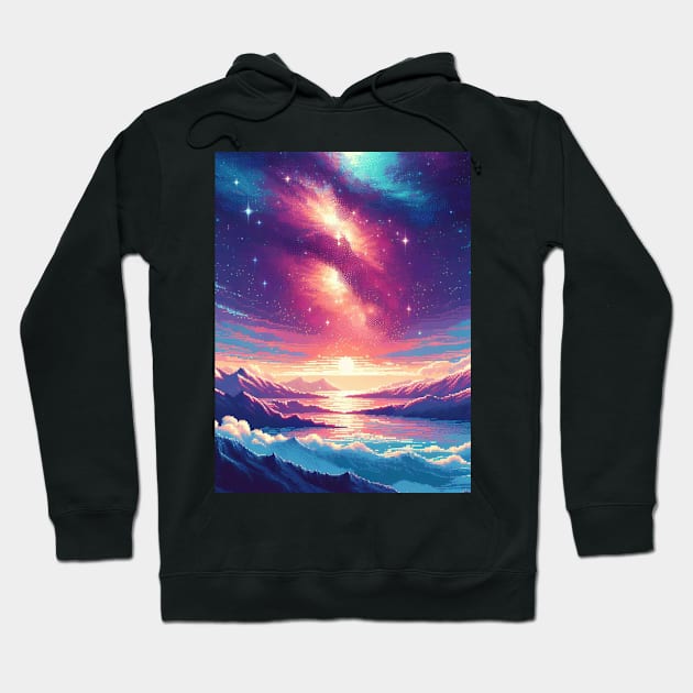 Galaxy Sky Hoodie by PXLART